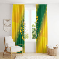 British Virgin Islands Window Curtain Coat Of Arms Plumeria Gradient Art