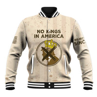 No Kings In America Baseball Jacket We The People - Wonder Print Shop