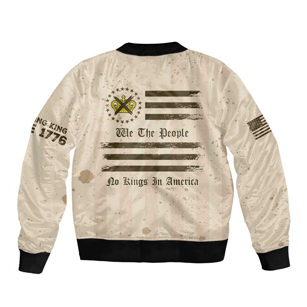 No Kings In America Bomber Jacket We The People - Wonder Print Shop