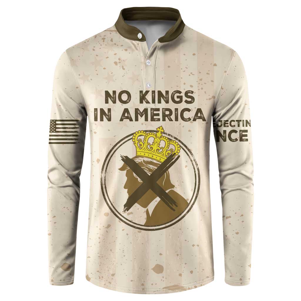 No Kings In America Button Sweatshirt We The People - Wonder Print Shop