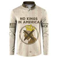 No Kings In America Button Sweatshirt We The People - Wonder Print Shop