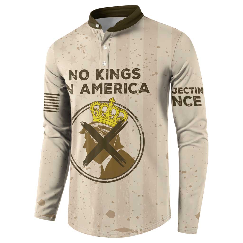 No Kings In America Button Sweatshirt We The People - Wonder Print Shop