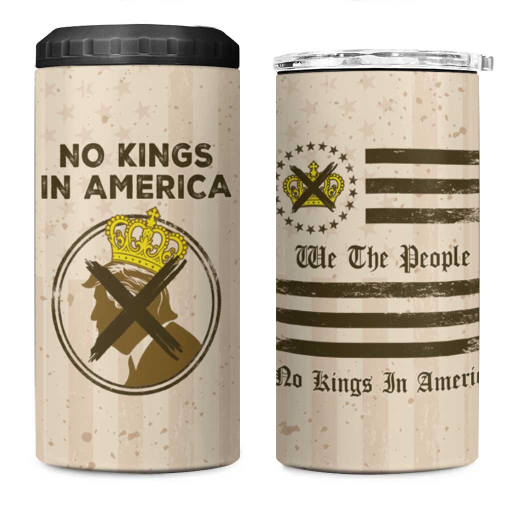 No Kings In America 4 in 1 Can Cooler Tumbler We The People - Wonder Print Shop
