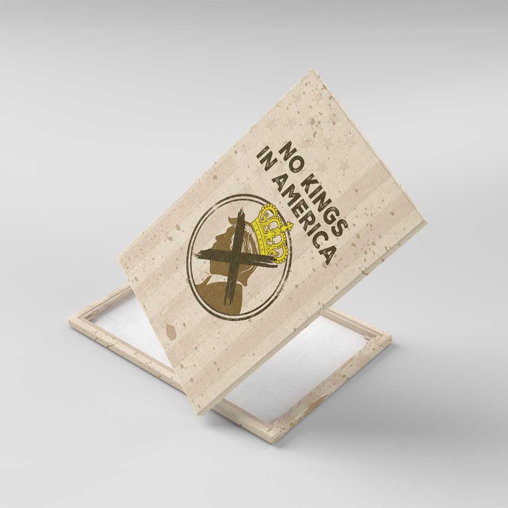 No Kings In America Canvas Wall Art We The People - Wonder Print Shop