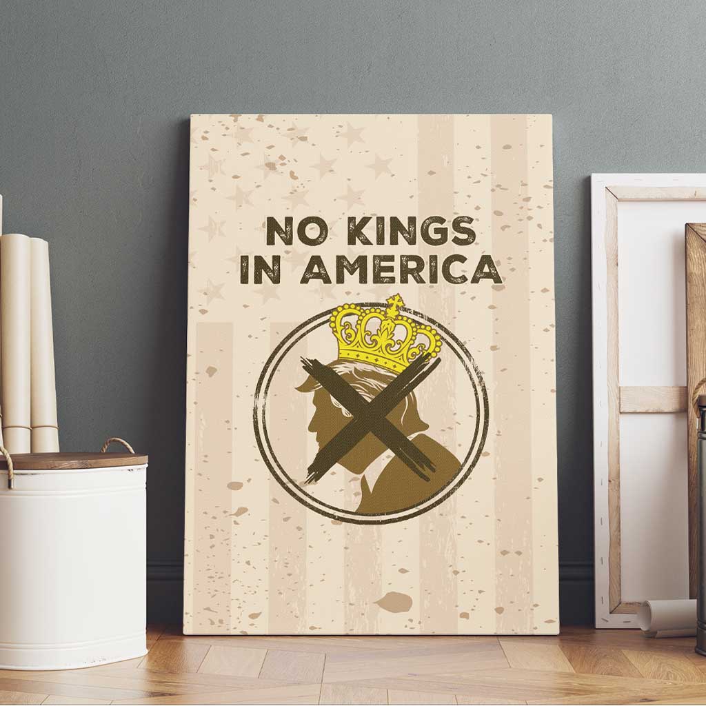 No Kings In America Canvas Wall Art We The People - Wonder Print Shop