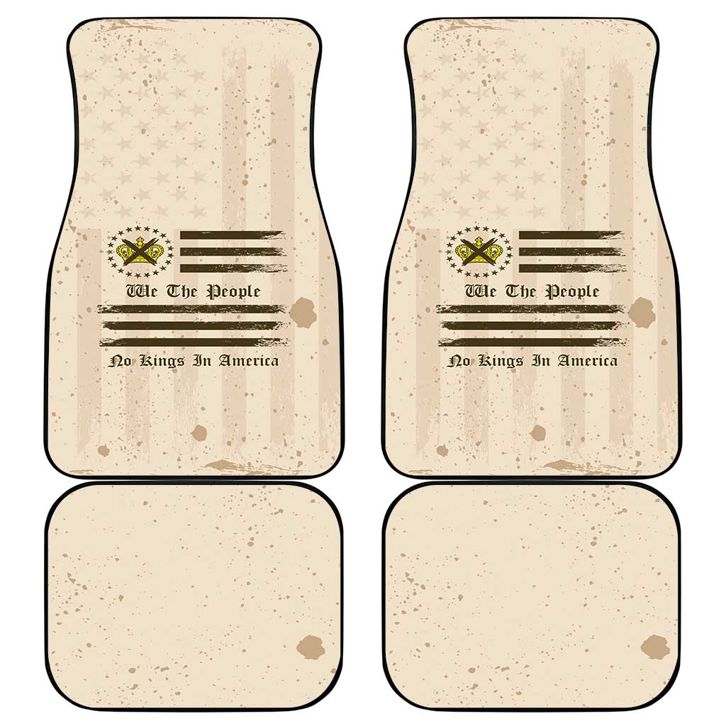 No Kings In America Car Mats We The People - Wonder Print Shop