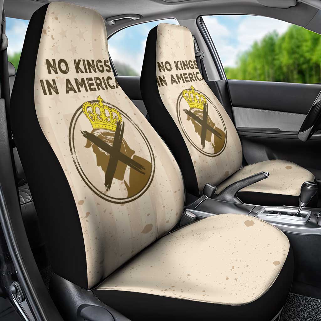 No Kings In America Car Seat Cover We The People - Wonder Print Shop
