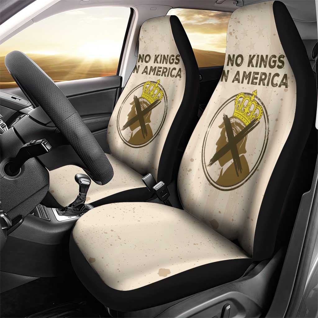 No Kings In America Car Seat Cover We The People - Wonder Print Shop