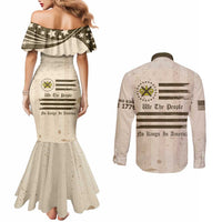 No Kings In America Couples Matching Mermaid Dress and Long Sleeve Button Shirt We The People - Wonder Print Shop