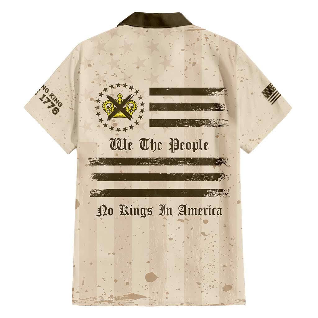 No Kings In America Family Matching Long Sleeve Bodycon Dress and Hawaiian Shirt We The People - Wonder Print Shop