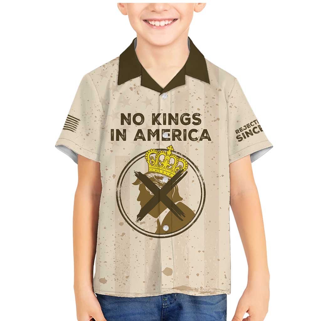 No Kings In America Family Matching Mermaid Dress and Hawaiian Shirt We The People - Wonder Print Shop