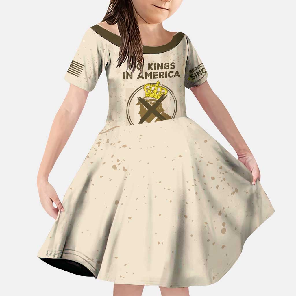 No Kings In America Family Matching Puletasi and Hawaiian Shirt We The People - Wonder Print Shop