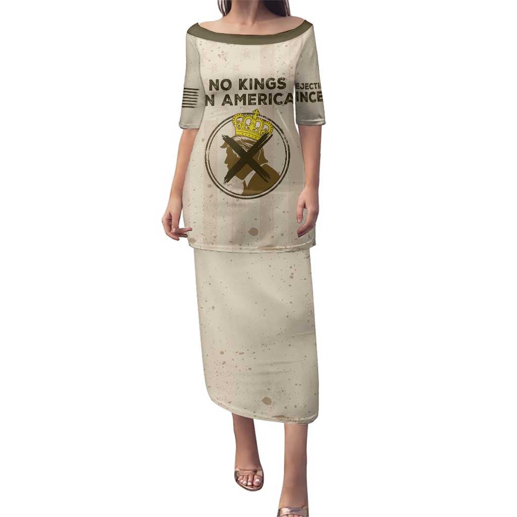 No Kings In America Family Matching Puletasi and Hawaiian Shirt We The People - Wonder Print Shop