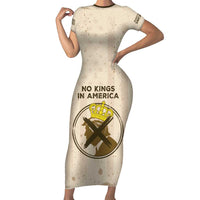 No Kings In America Family Matching Short Sleeve Bodycon Dress and Hawaiian Shirt We The People - Wonder Print Shop