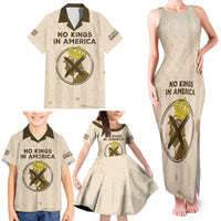 No Kings In America Family Matching Tank Maxi Dress and Hawaiian Shirt We The People - Wonder Print Shop