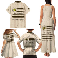 No Kings In America Family Matching Tank Maxi Dress and Hawaiian Shirt We The People - Wonder Print Shop