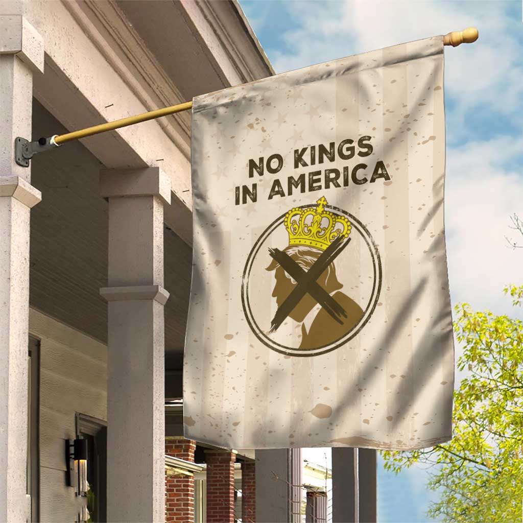 No Kings In America Garden Flag We The People - Wonder Print Shop