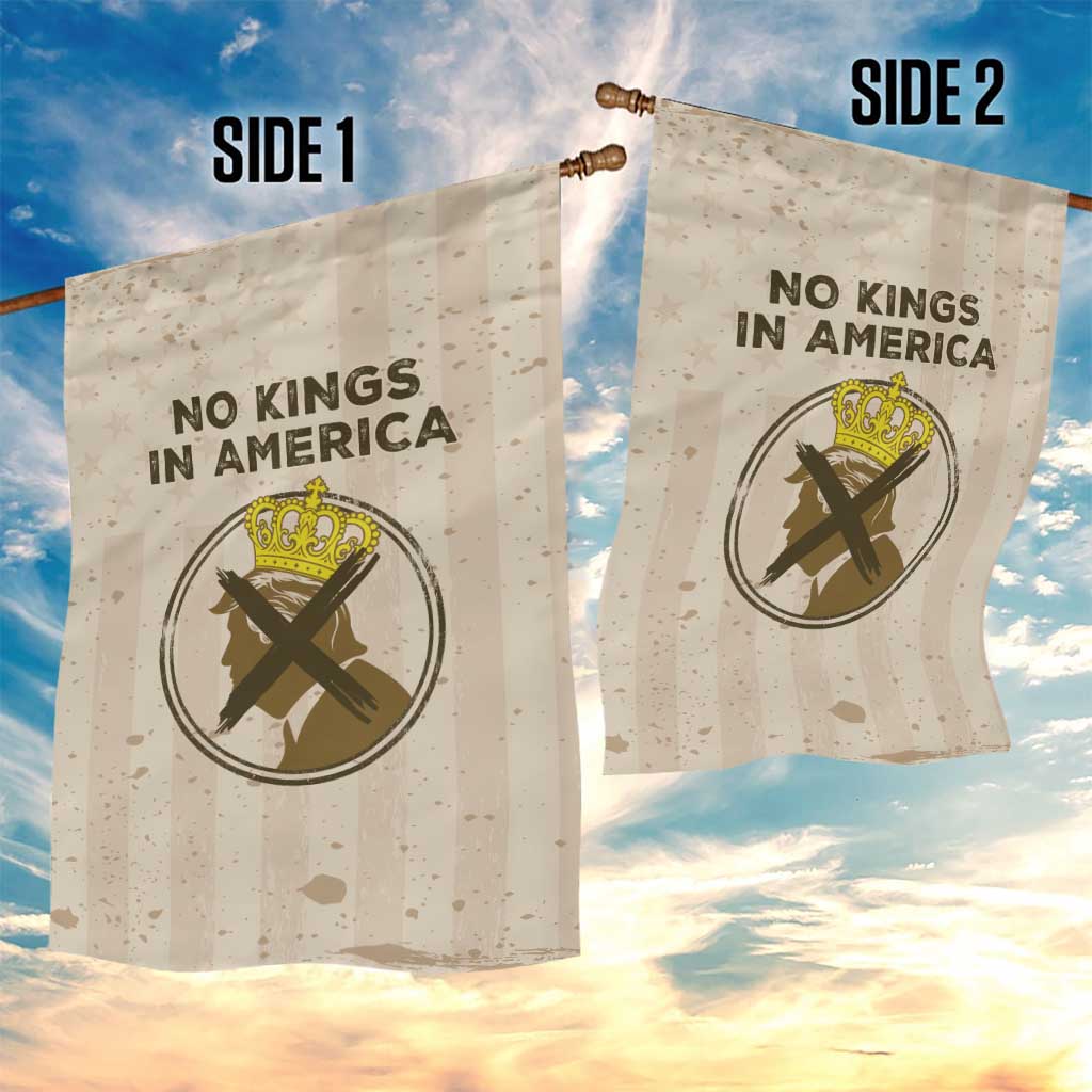 No Kings In America Garden Flag We The People - Wonder Print Shop
