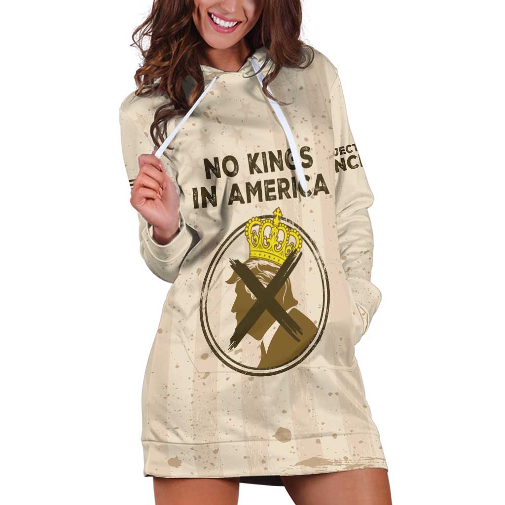 No Kings In America Hoodie Dress We The People - Wonder Print Shop