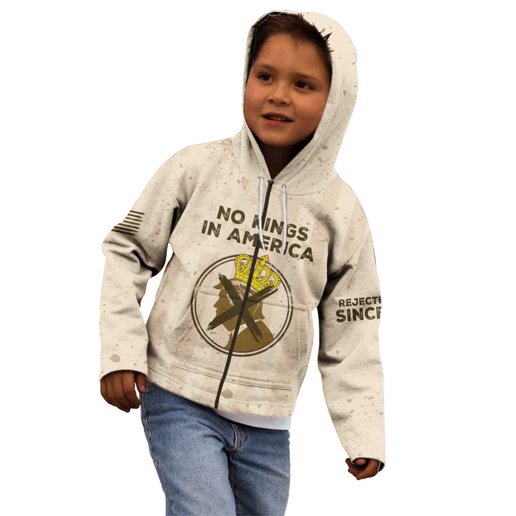 No Kings In America Kid Hoodie We The People - Wonder Print Shop