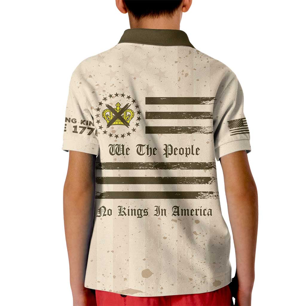 No Kings In America Kid Polo Shirt We The People - Wonder Print Shop