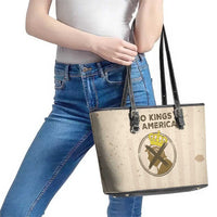 No Kings In America Leather Tote Bag We The People - Wonder Print Shop