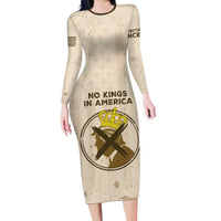 No Kings In America Long Sleeve Bodycon Dress We The People - Wonder Print Shop