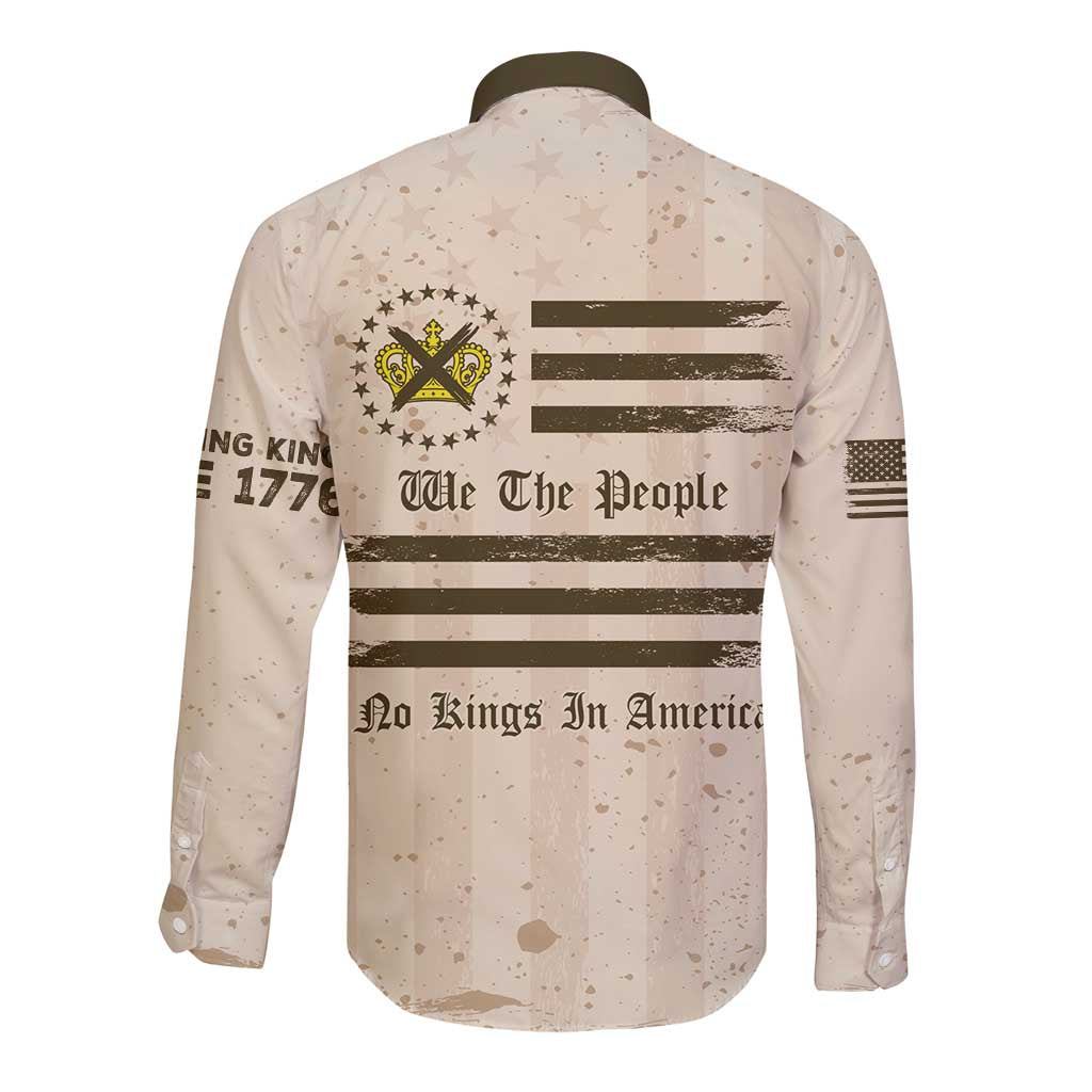 No Kings In America Long Sleeve Button Shirt We The People - Wonder Print Shop