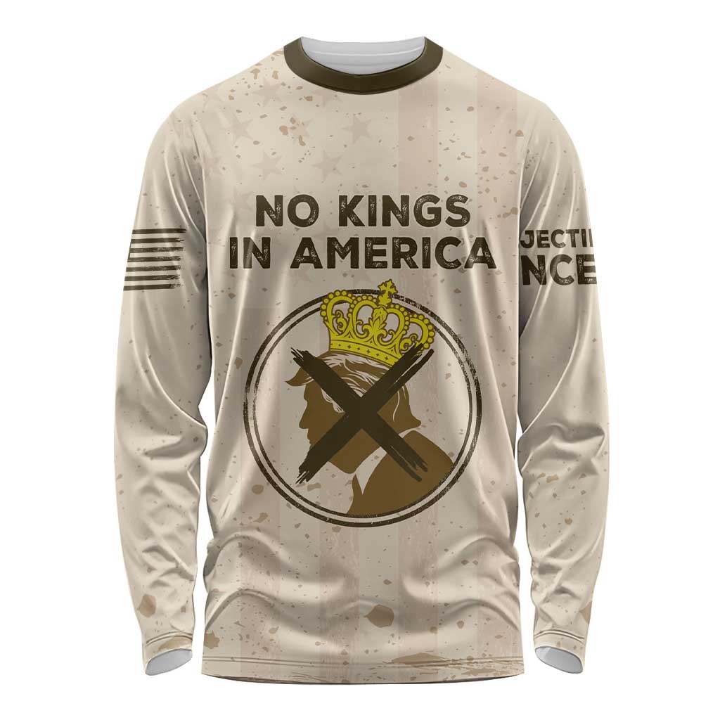 No Kings In America Long Sleeve Shirt We The People - Wonder Print Shop