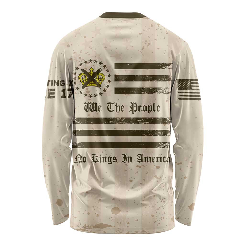 No Kings In America Long Sleeve Shirt We The People - Wonder Print Shop