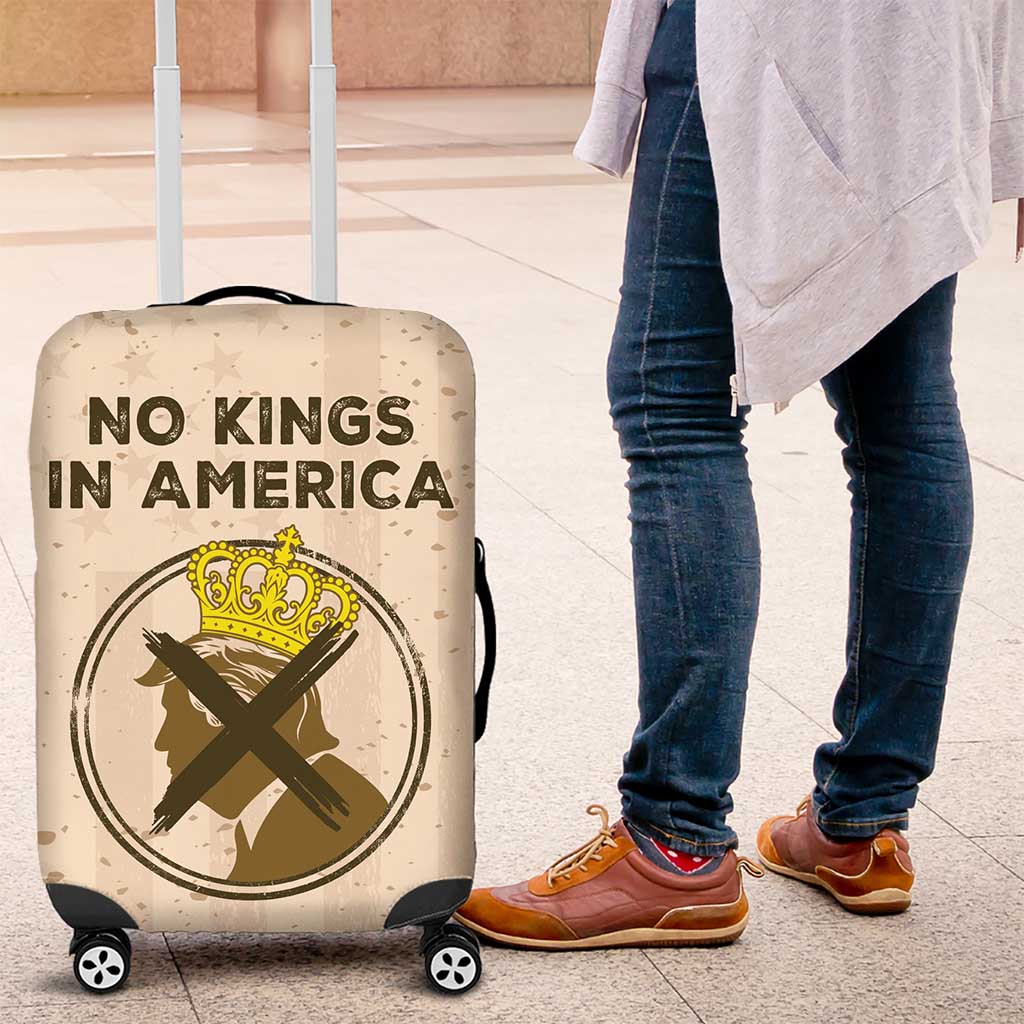 No Kings In America Luggage Cover We The People - Wonder Print Shop
