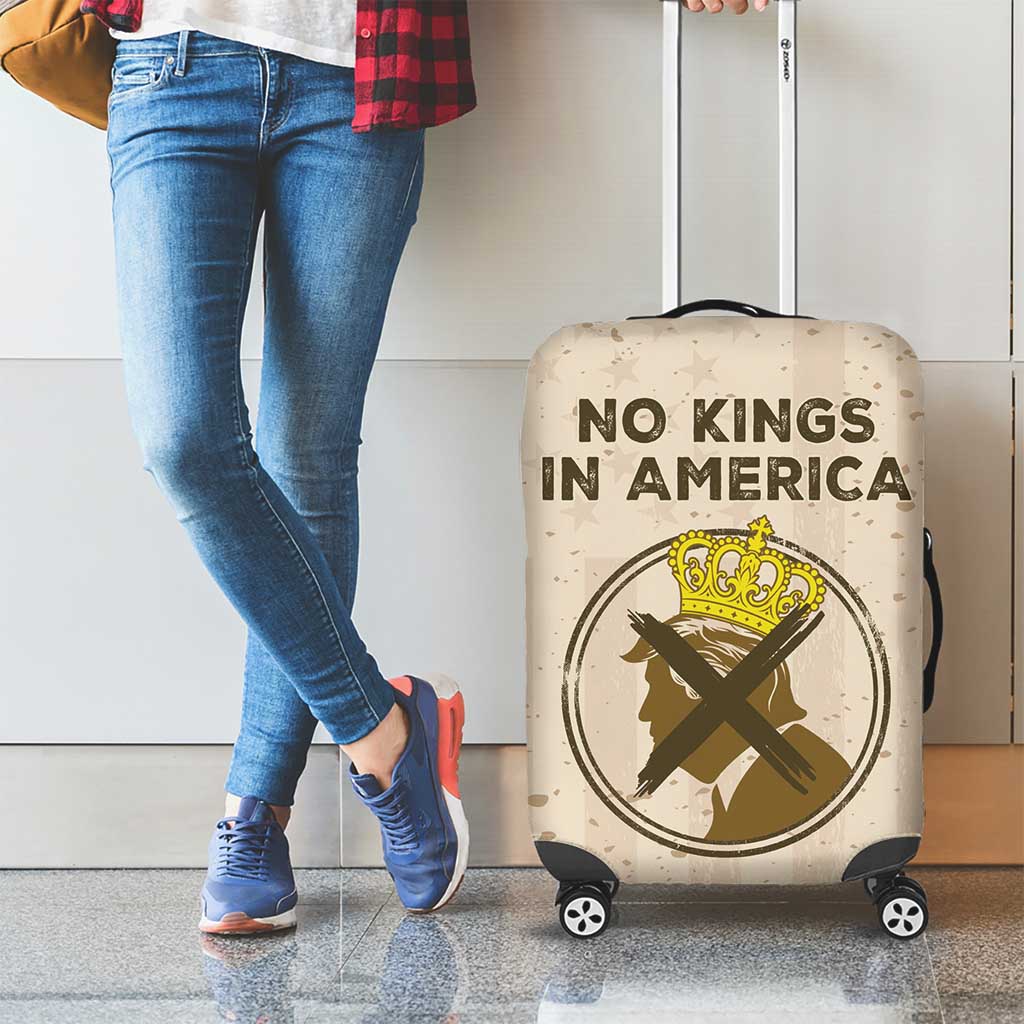 No Kings In America Luggage Cover We The People - Wonder Print Shop