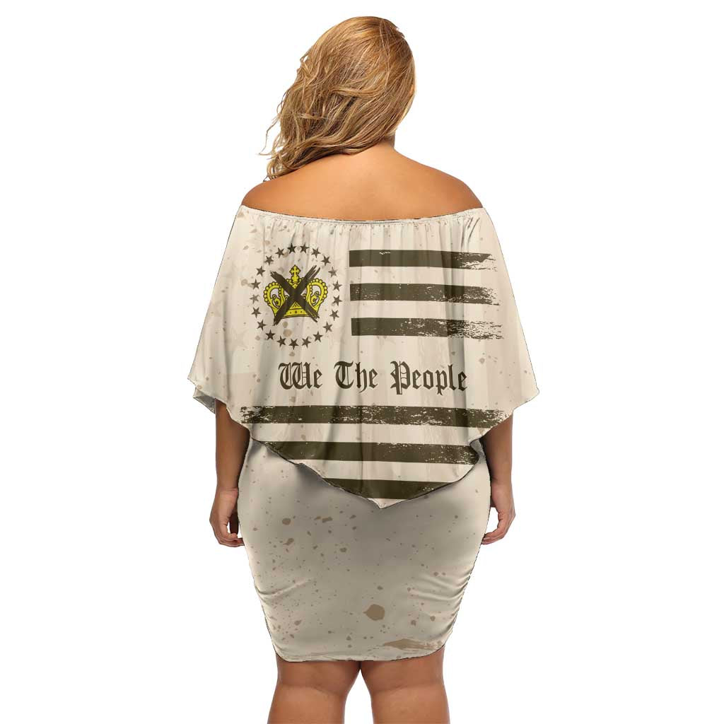 No Kings In America Off Shoulder Short Dress We The People - Wonder Print Shop