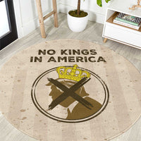 No Kings In America Round Carpet We The People - Wonder Print Shop