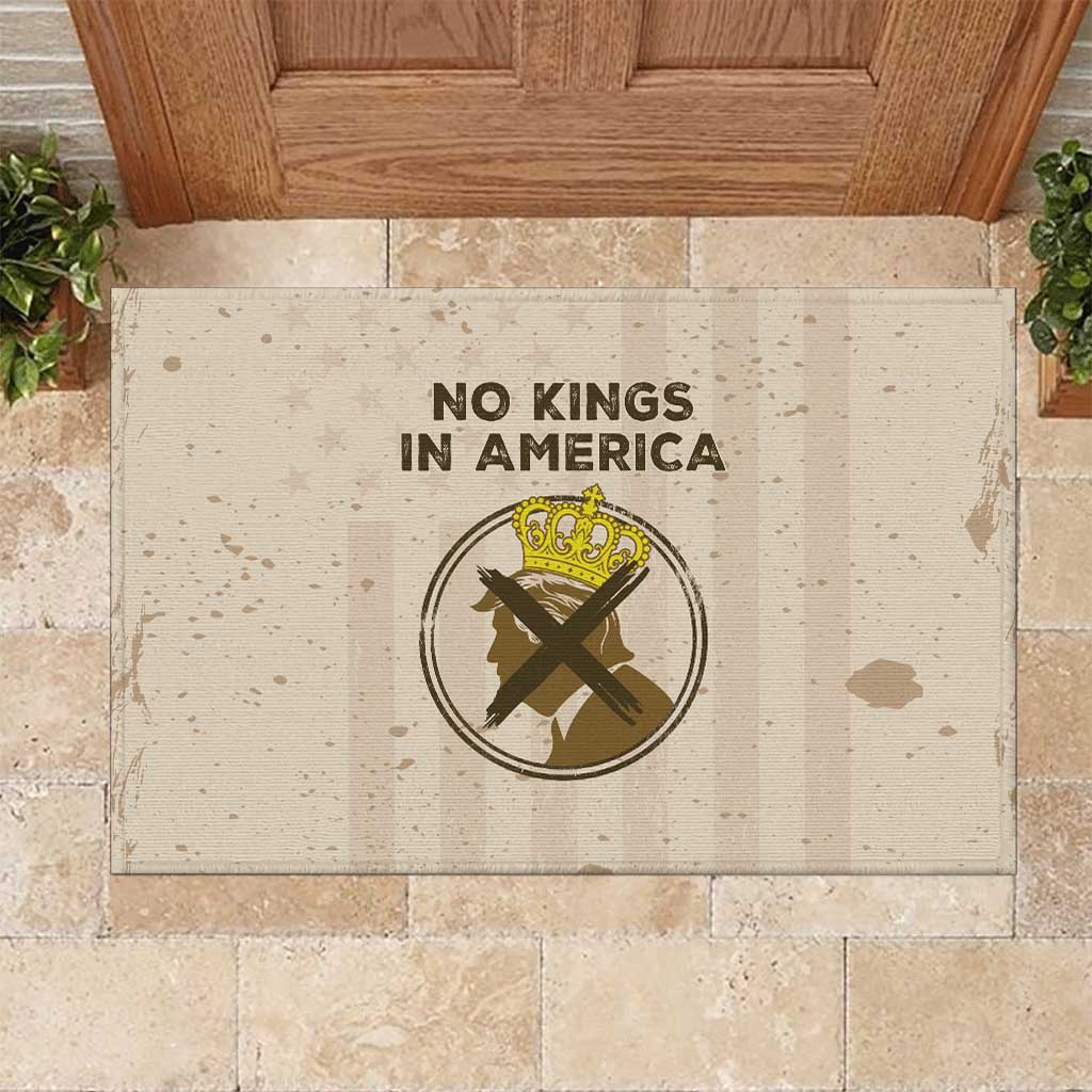 No Kings In America Rubber Doormat We The People - Wonder Print Shop