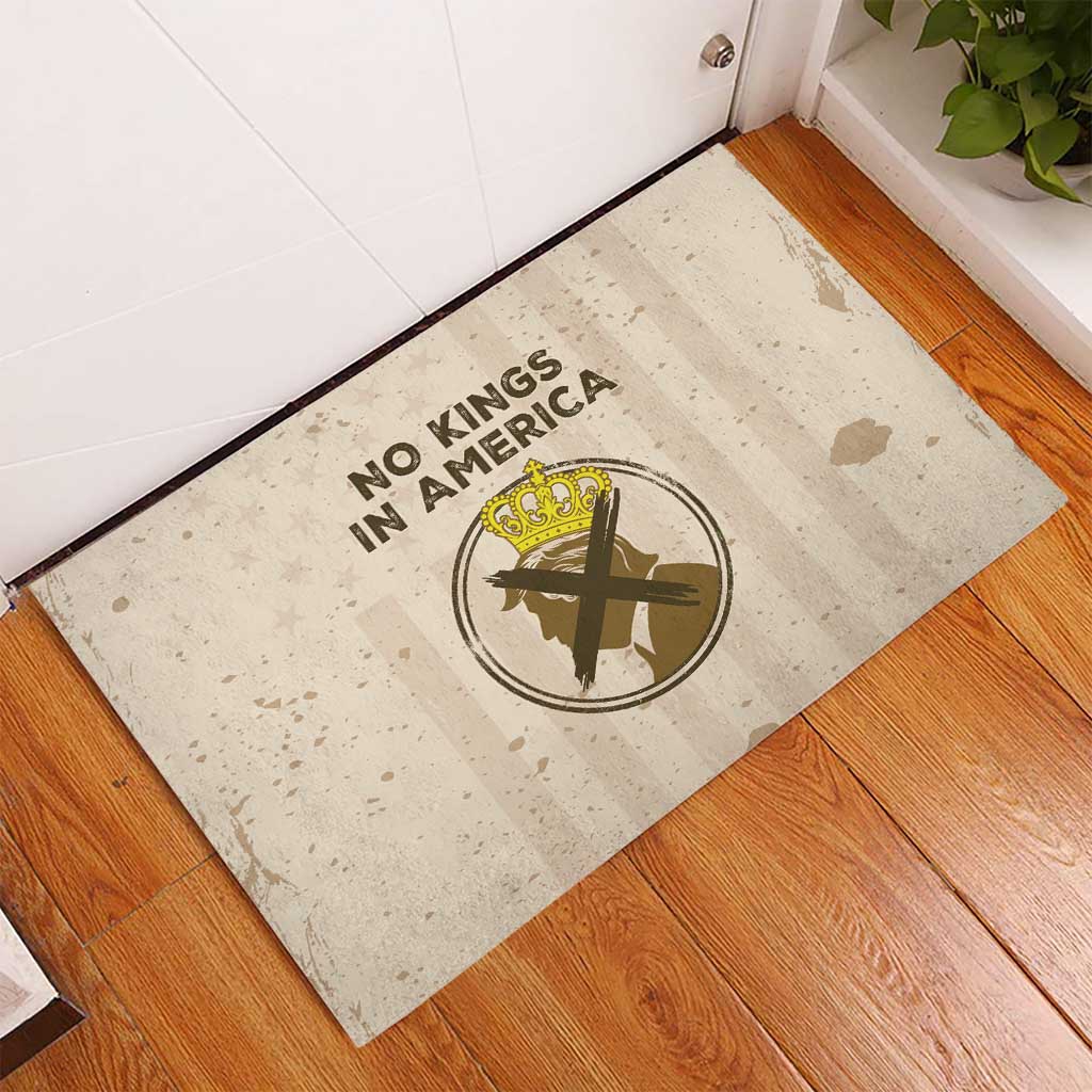 No Kings In America Rubber Doormat We The People - Wonder Print Shop