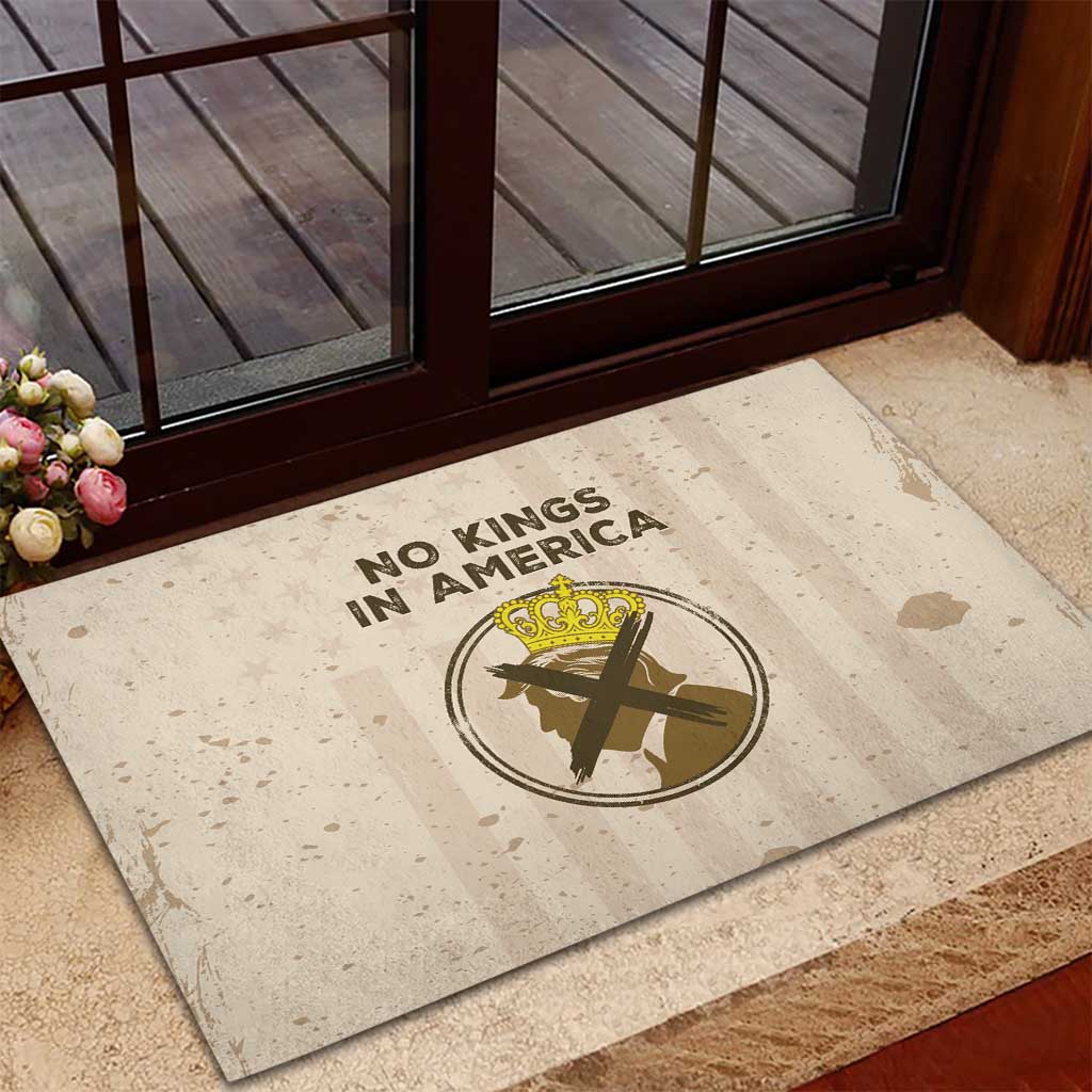 No Kings In America Rubber Doormat We The People - Wonder Print Shop