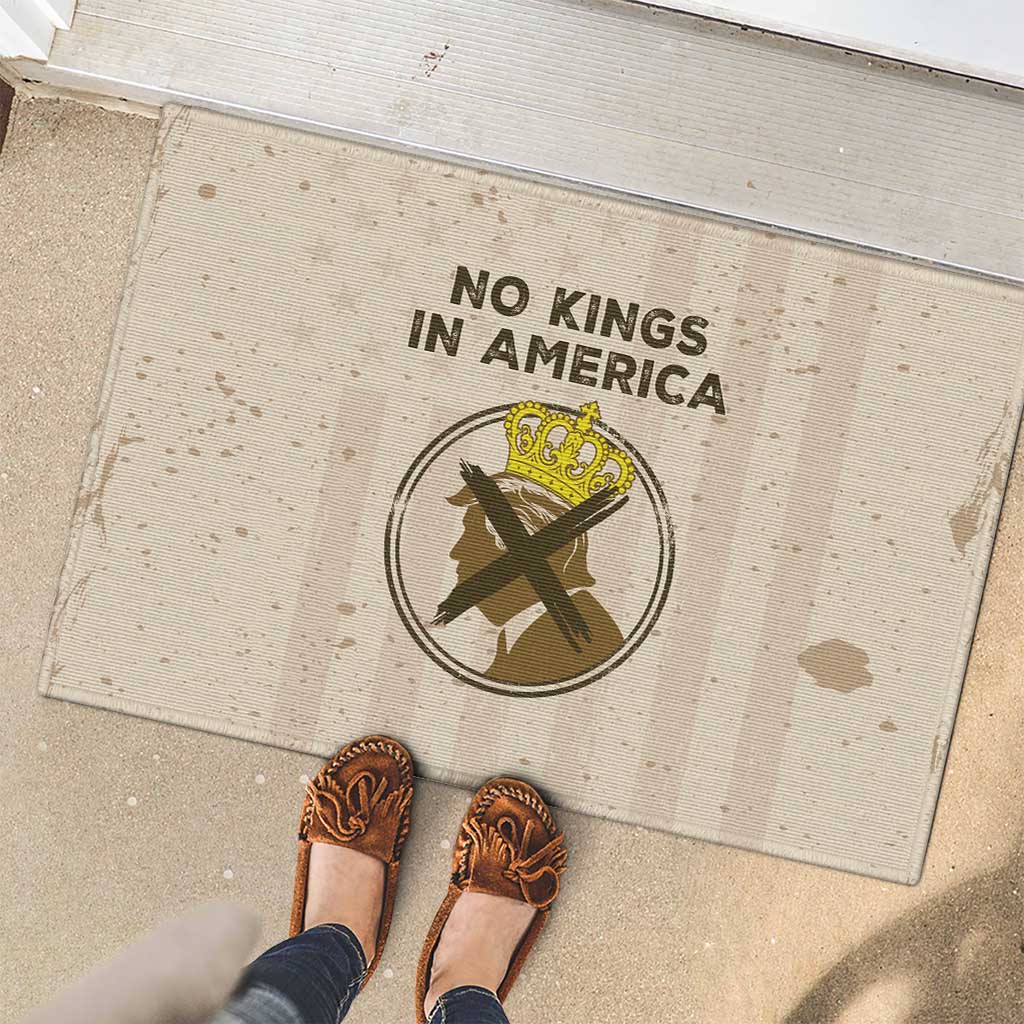 No Kings In America Rubber Doormat We The People - Wonder Print Shop