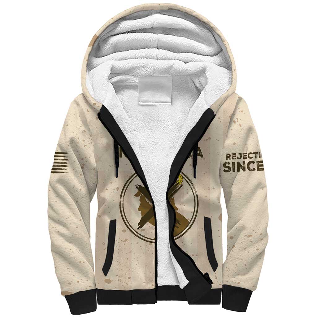 No Kings In America Sherpa Hoodie We The People - Wonder Print Shop