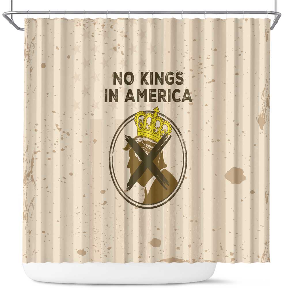 No Kings In America Shower Curtain We The People - Wonder Print Shop