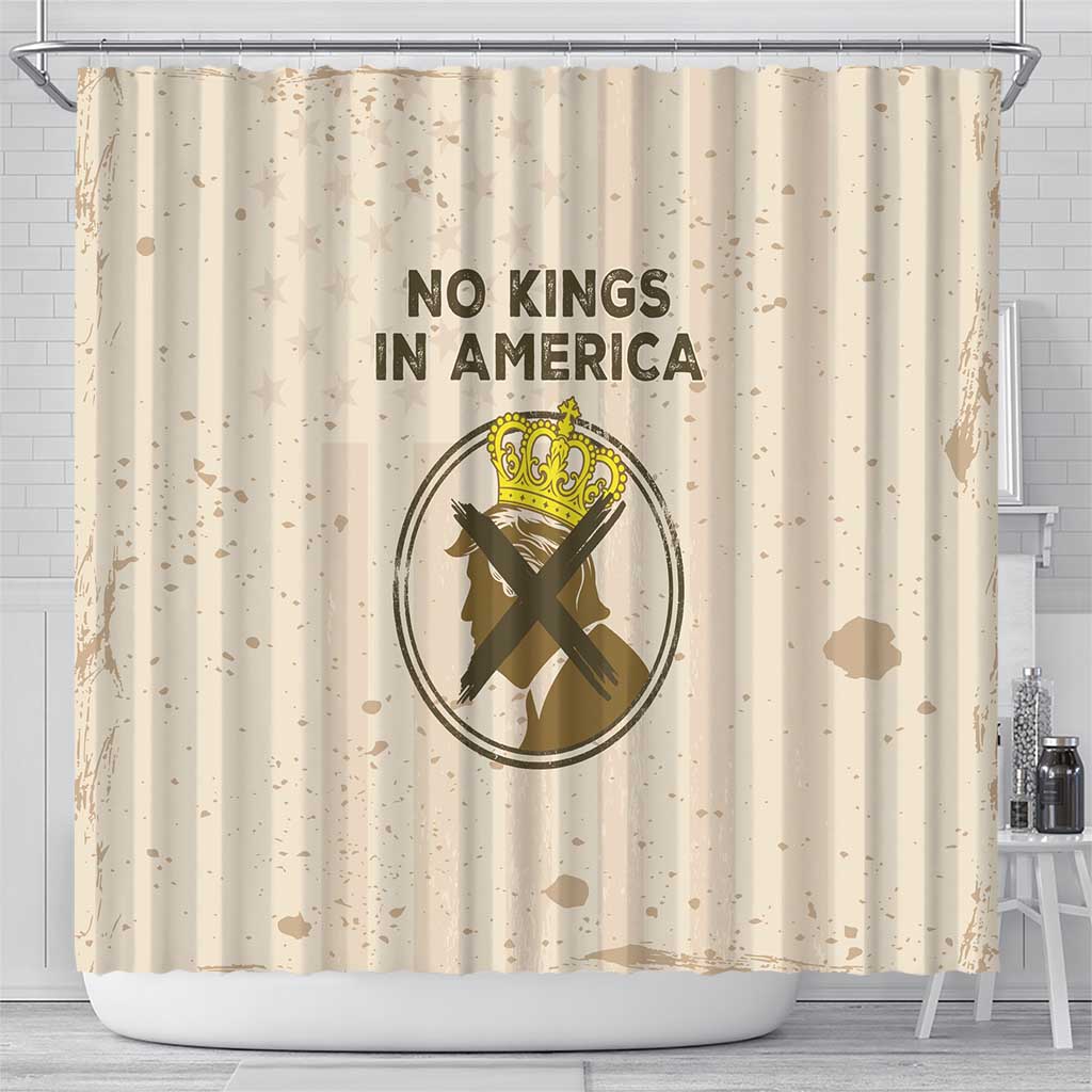 No Kings In America Shower Curtain We The People - Wonder Print Shop
