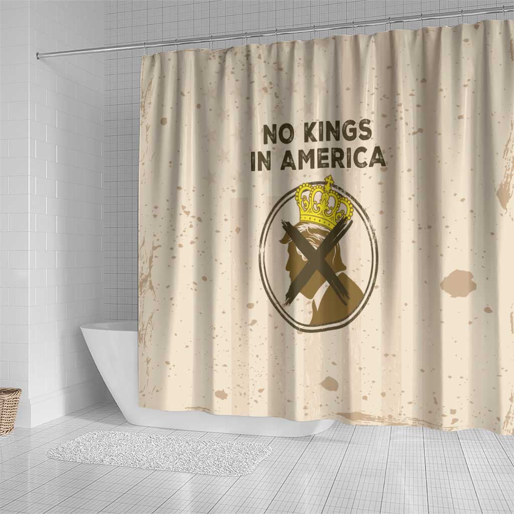 No Kings In America Shower Curtain We The People - Wonder Print Shop