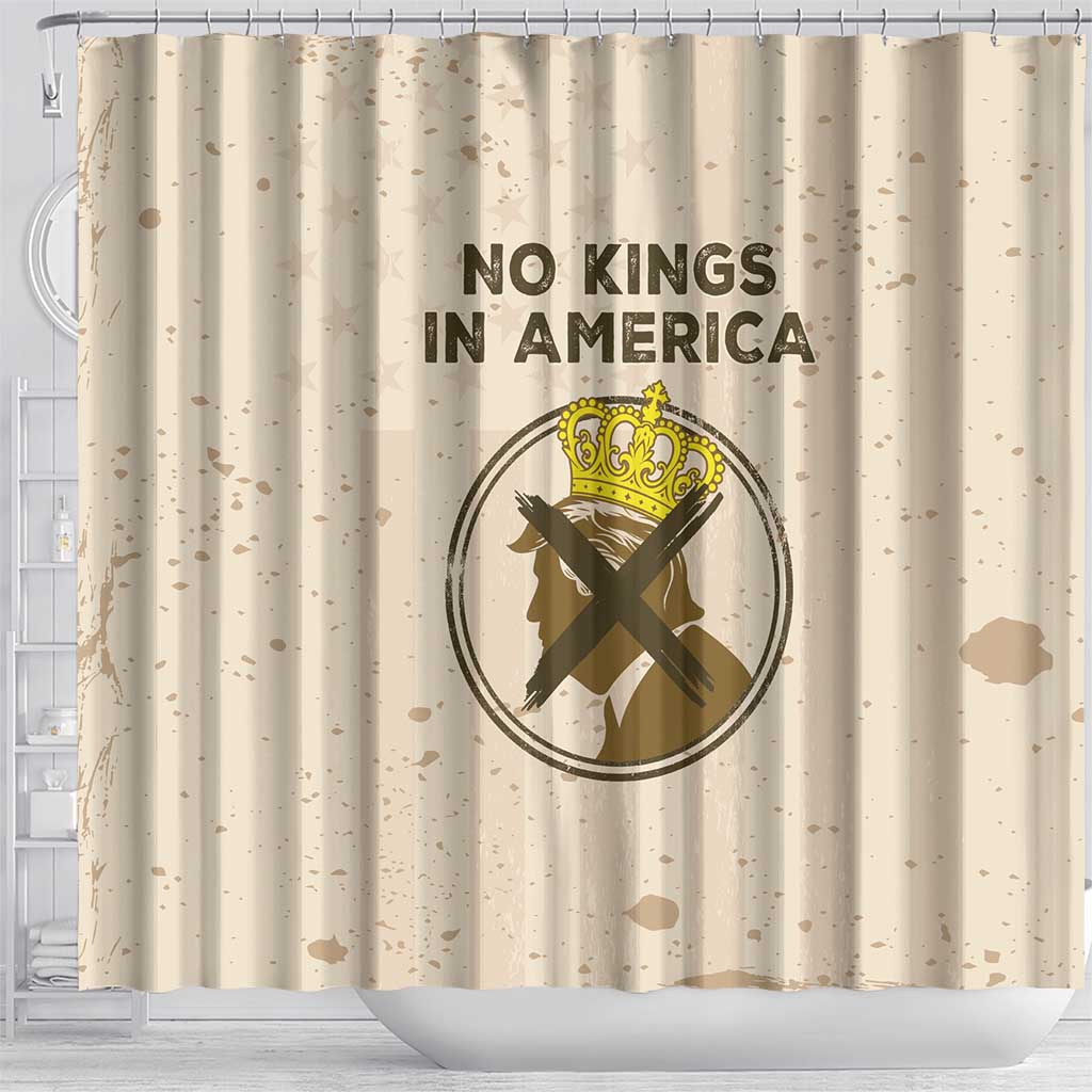 No Kings In America Shower Curtain We The People - Wonder Print Shop