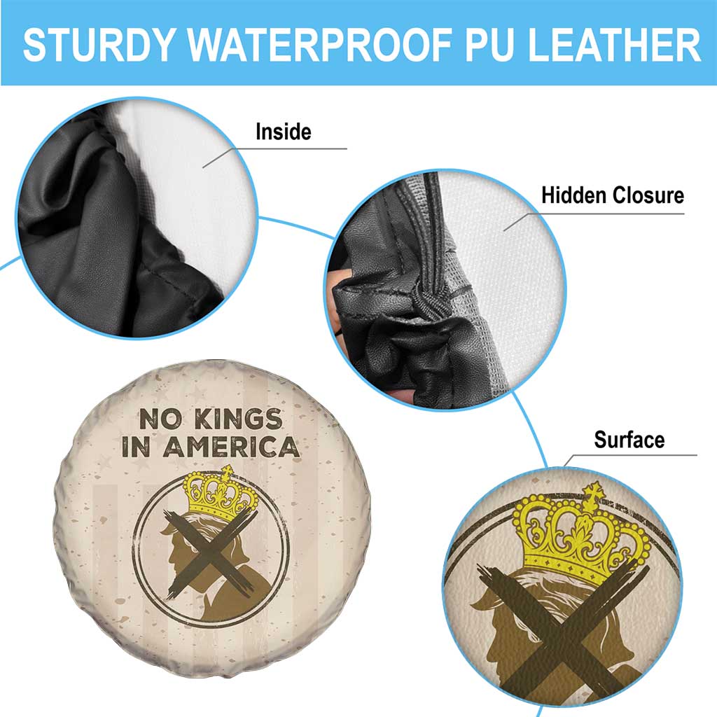 No Kings In America Spare Tire Cover We The People - Wonder Print Shop