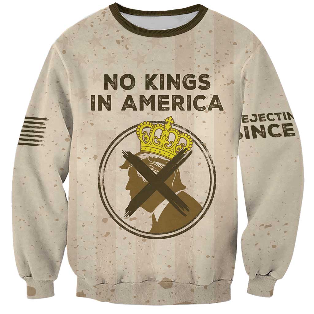 No Kings In America Sweatshirt We The People - Wonder Print Shop