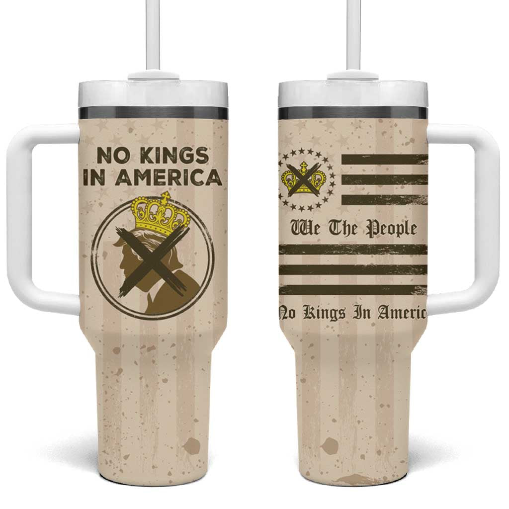 No Kings In America Tumbler With Handle We The People - Wonder Print Shop