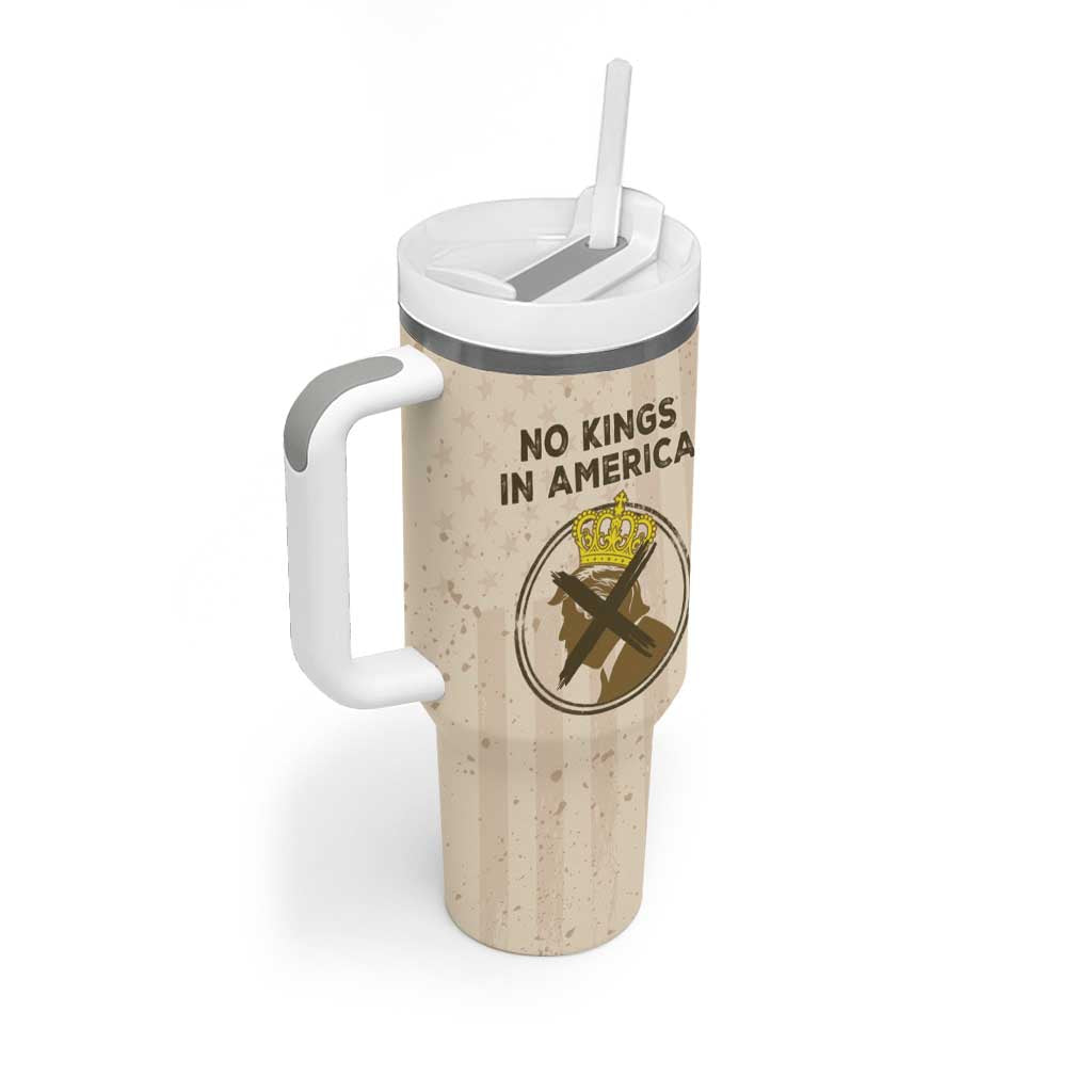 No Kings In America Tumbler With Handle We The People - Wonder Print Shop
