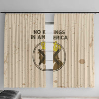 No Kings In America Window Curtain We The People - Wonder Print Shop