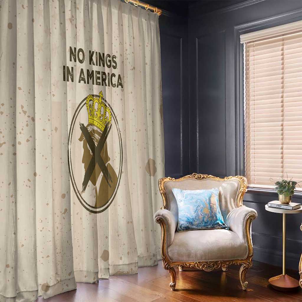 No Kings In America Window Curtain We The People - Wonder Print Shop