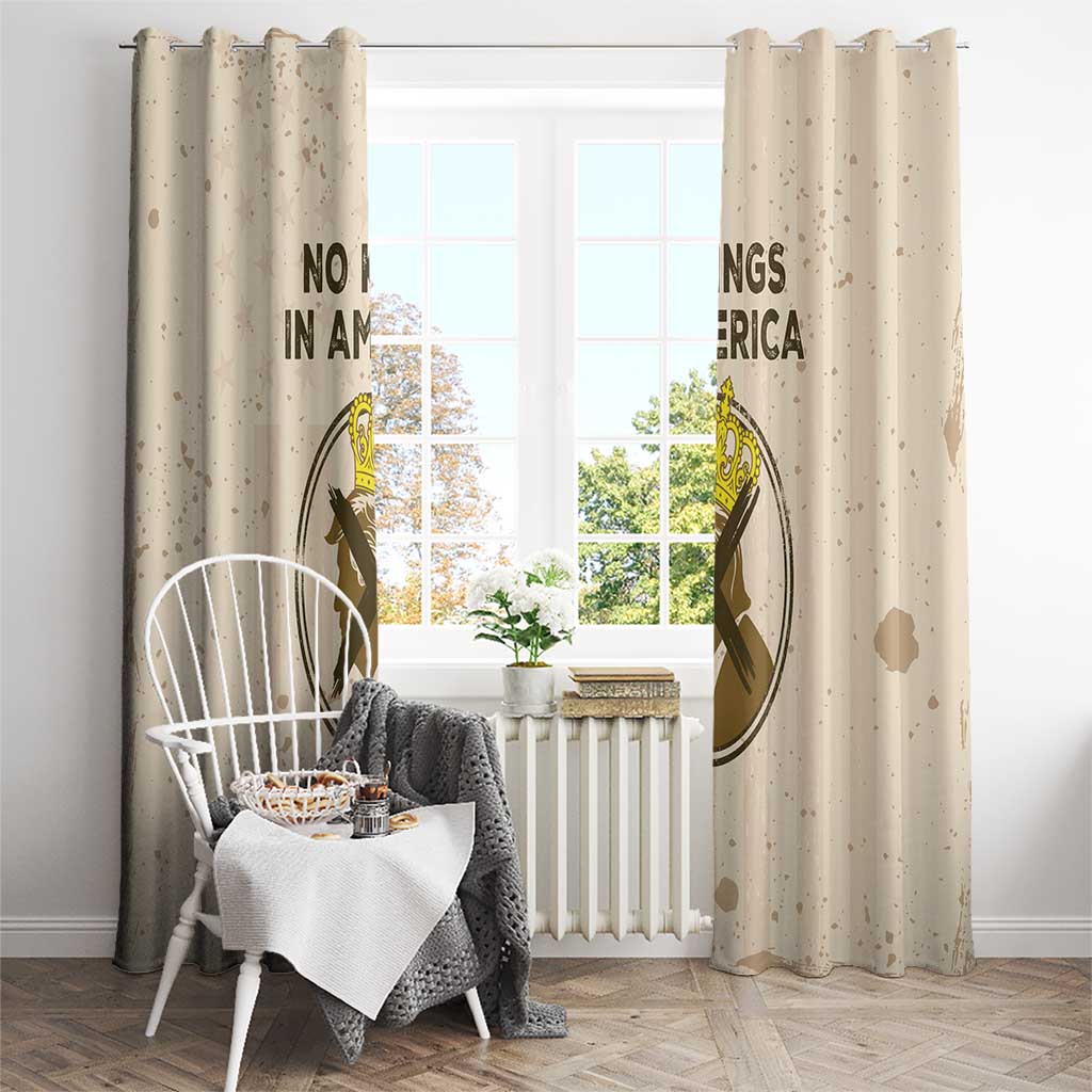 No Kings In America Window Curtain We The People - Wonder Print Shop